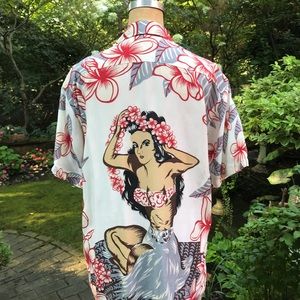 Vintage Print Hawaiian Shirt
